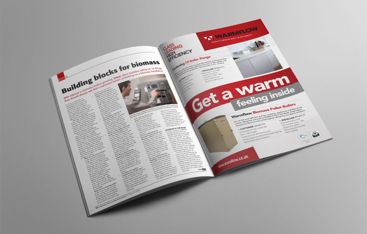 Warmflow Magazine Adverts