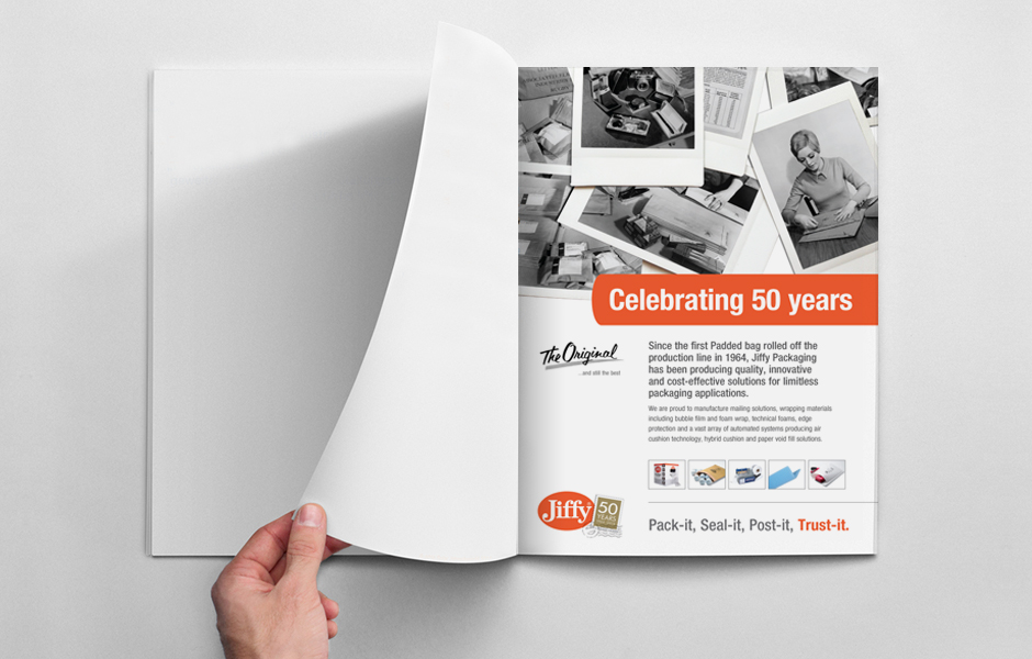 Jiffy Packaging '50 Years' Adverts