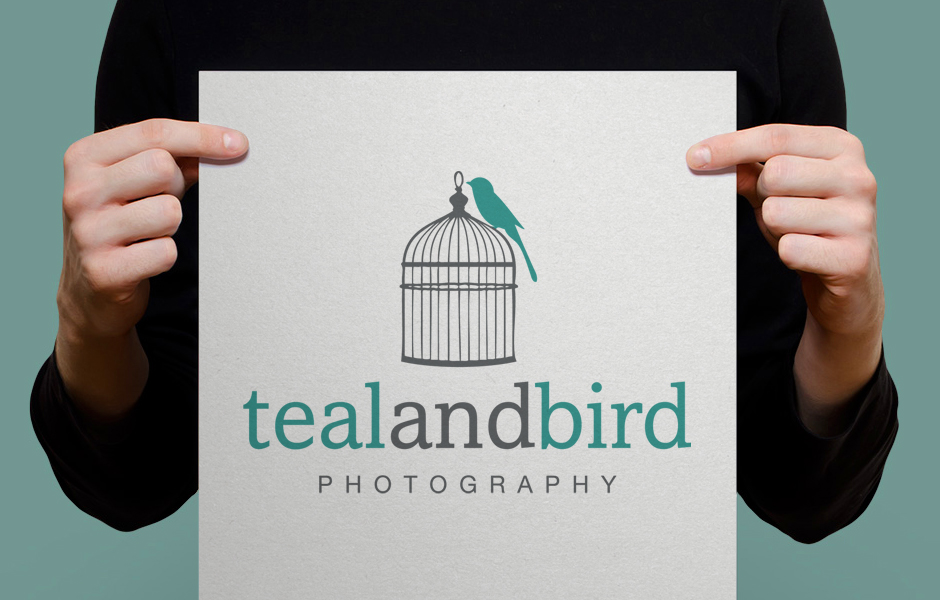 Teal and Bird Logo Design