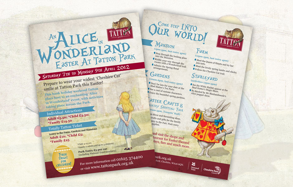 Tatton Park Easter Events Leaflets